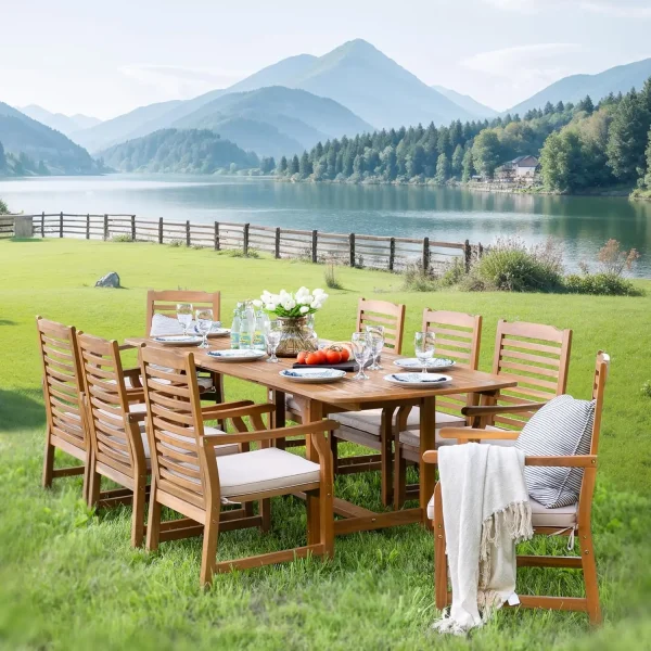 9 Pieces Patio Table Set